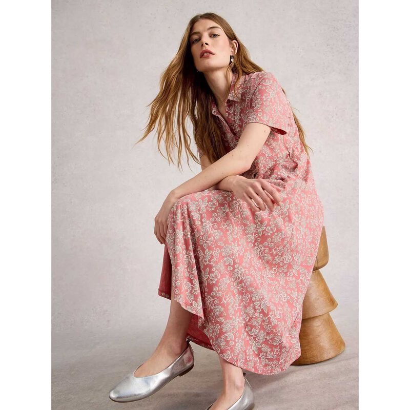 White Stuff Rua Jersey Shirt Dress image number 7